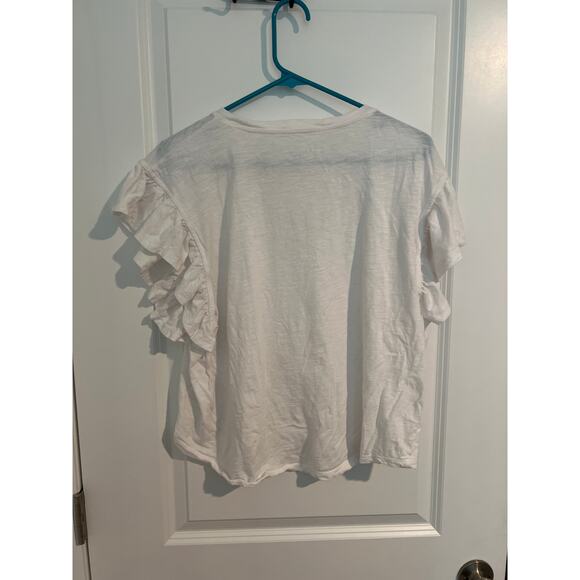 Vineyard Vines Surf Tee Flutter Sleeve Tee – Size Large – White - Picture 6 of 6